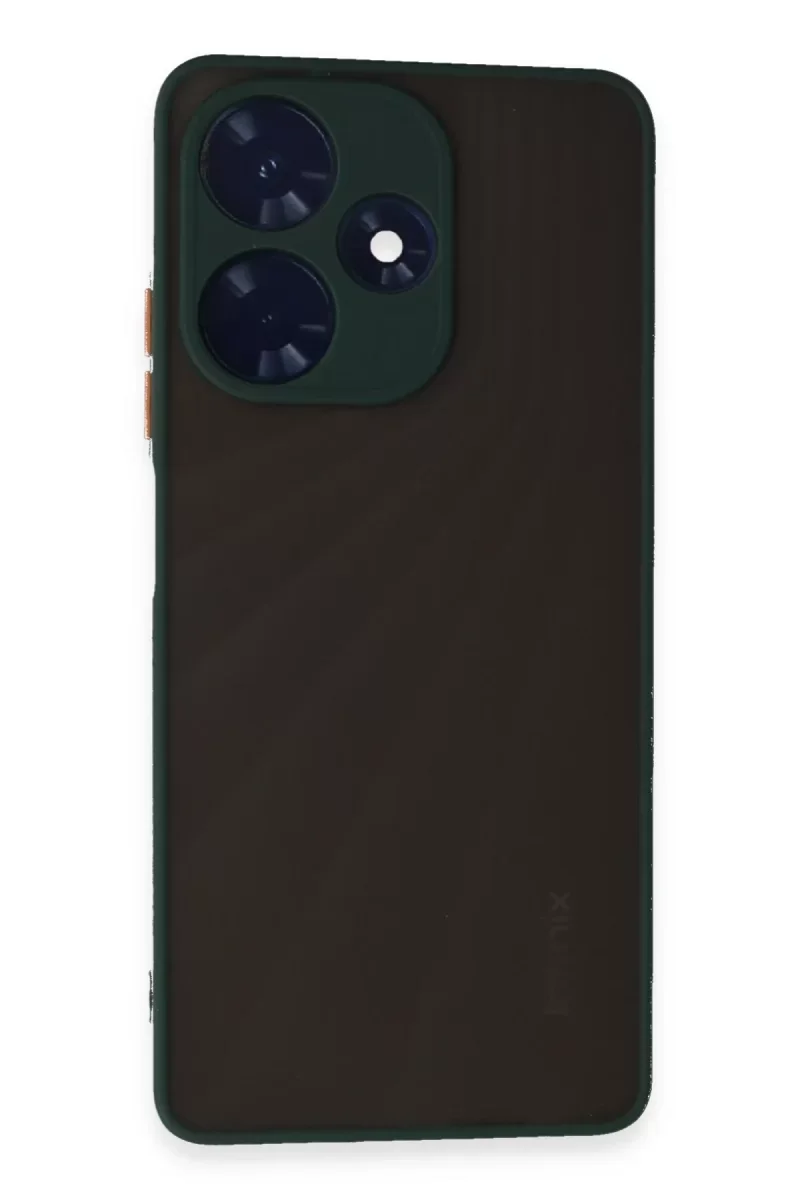 İnfinix Hot 30 4G Kılıf Montreal Silikon Kapak - Yeşil İnfinix Hot 30 4G Kılıf Montreal Silikon Kapak - Yeşil