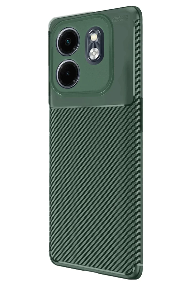 İnfinix Hot 50i 4G Kılıf Auto Focus Karbon Kapak - Koyu Yeşil Fiyatı, Yorumları ve Özellikleri