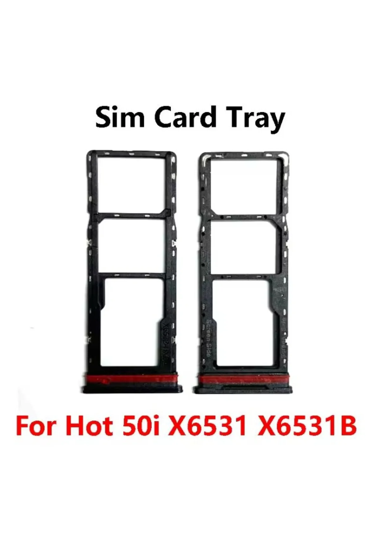 Infinix Hot 50i 4G X6531 X6531B için SIM Kart Yuvası Tepsisi Tutucu SIM Kart Mor