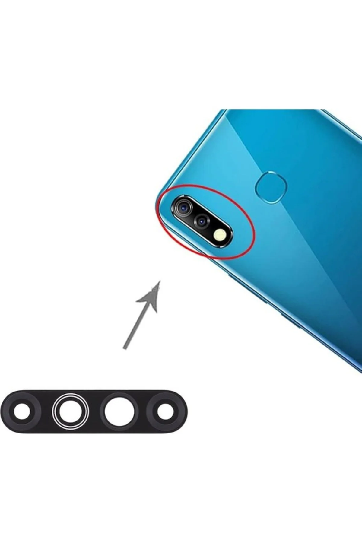 Infinix Hot 8 Lite Ile Uyumlu Kamera Camı X650