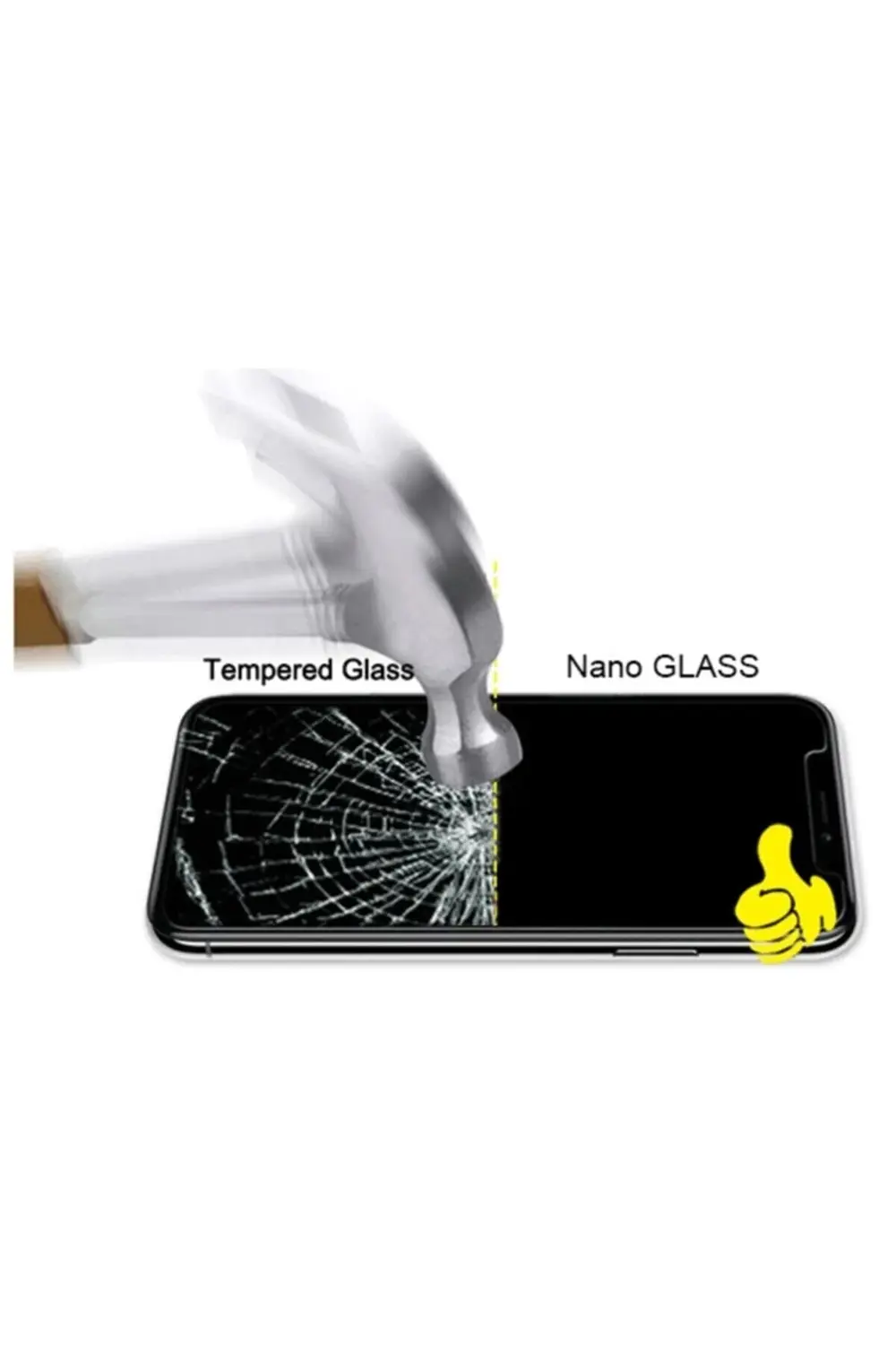 İnfinix Hot 8  Nano Kırılmaz Ekran Koruyucu Esnek Cam