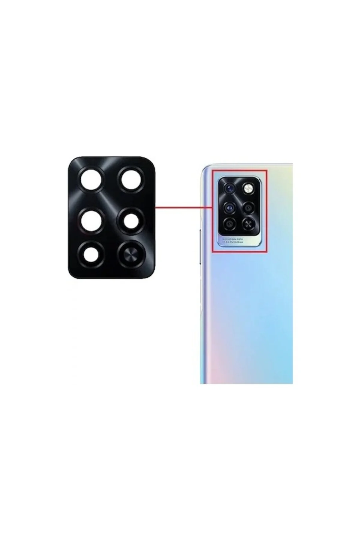 Infinix Note 10 Pro Arka Kamera Lensi Infinix Note 10 Pro Arka Kamera Lensi