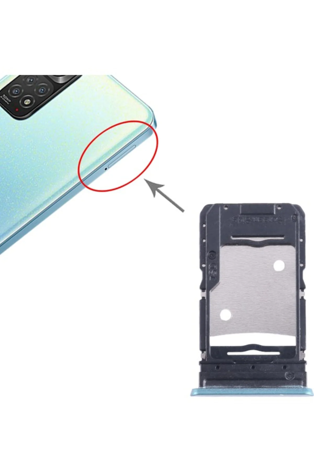 Infinix Note 11 Pro X697 Sım + Tepsi + Mikro Sd Kart Tepsisi Için (Yurt Dışından) Yeşil