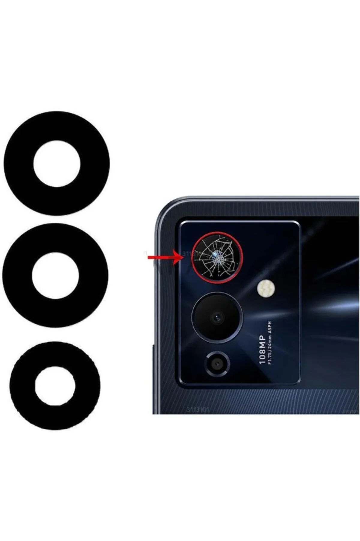 Infinix Note 12 Pro 5g Ile Uyumlu Kamera Camı X676