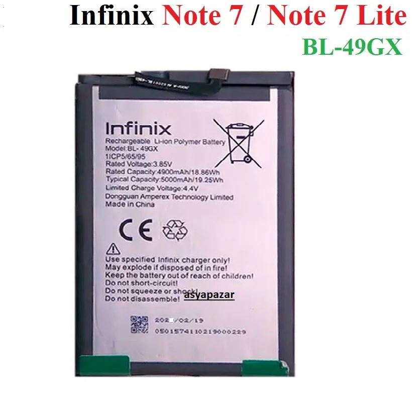 Infinix Note 7-Note 7 Lite Pil Batarya BL-49GX İnfinix X690 Fiyatı, Yorumları ve Özellikleri