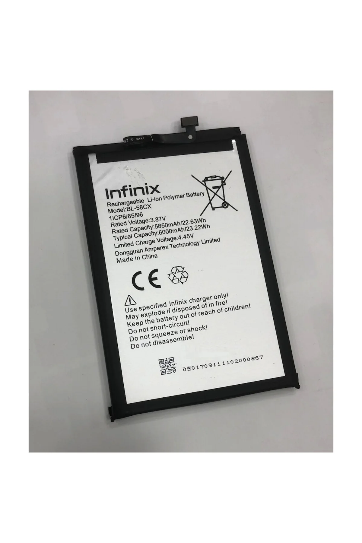 İnfinix Smart 7 X6517 Batarya 6000 Mah BL-58CX