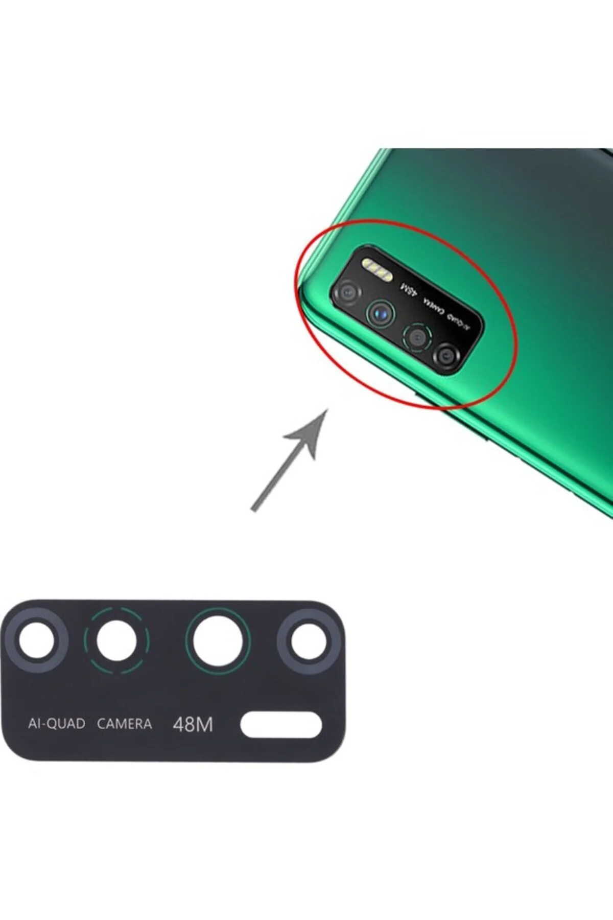 Infinix Uyumlu Note 7 Lite Kamera Lensi Cam X656