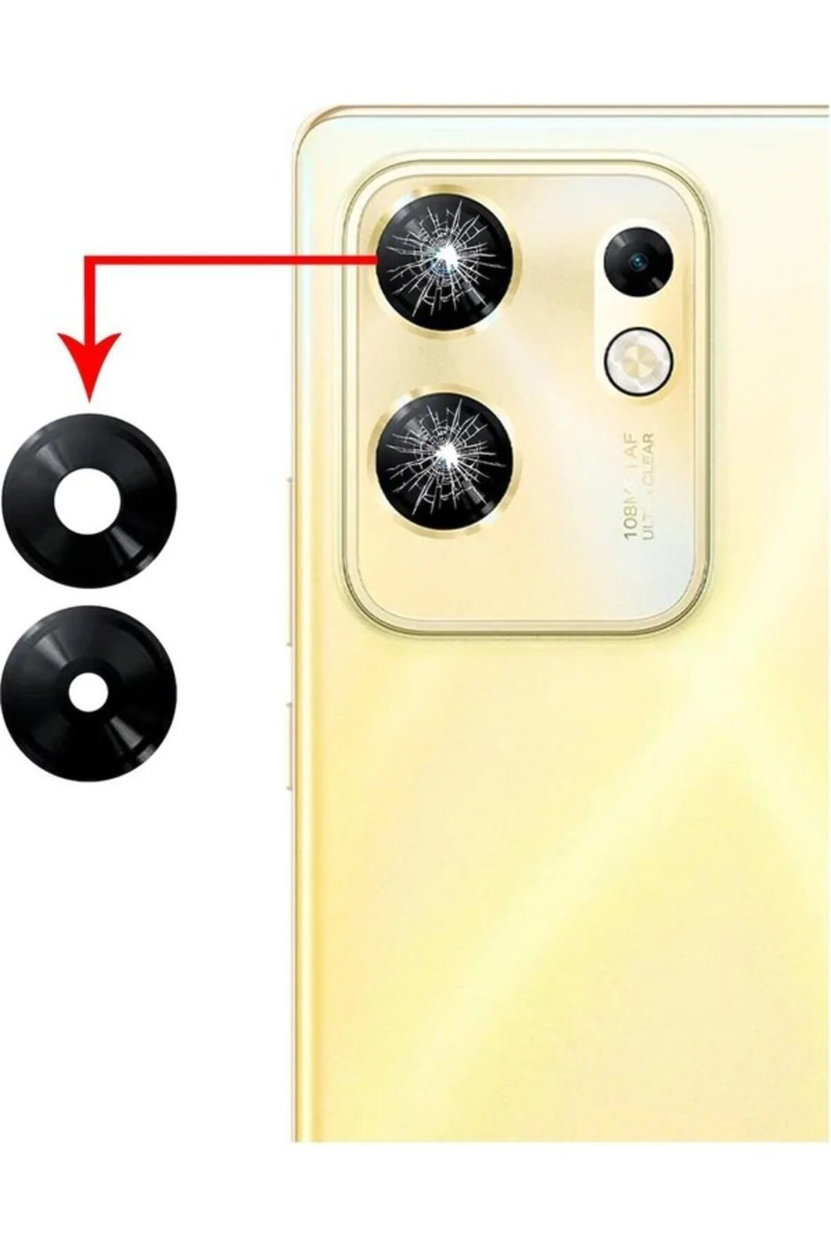 Infinix Zero 30 Ile Uyumlu Kamera Camı Ithal Set X6731