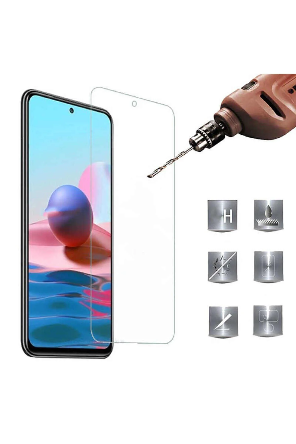 İnfinix Zero 8 Uyumlu Şeffaf Esnek Nano Kırılmayan Ekran Koruyucu Uyumlu
