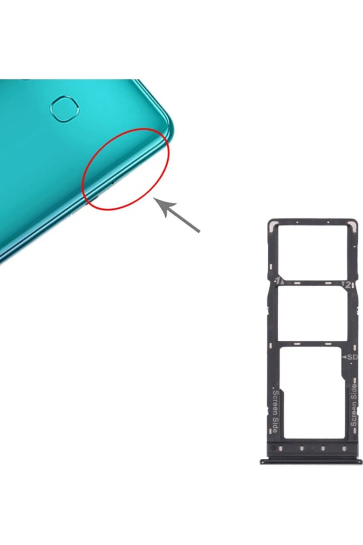 Infinix Zero 8 X687 Için Sım + Mikro Sd Kart Tepsisi