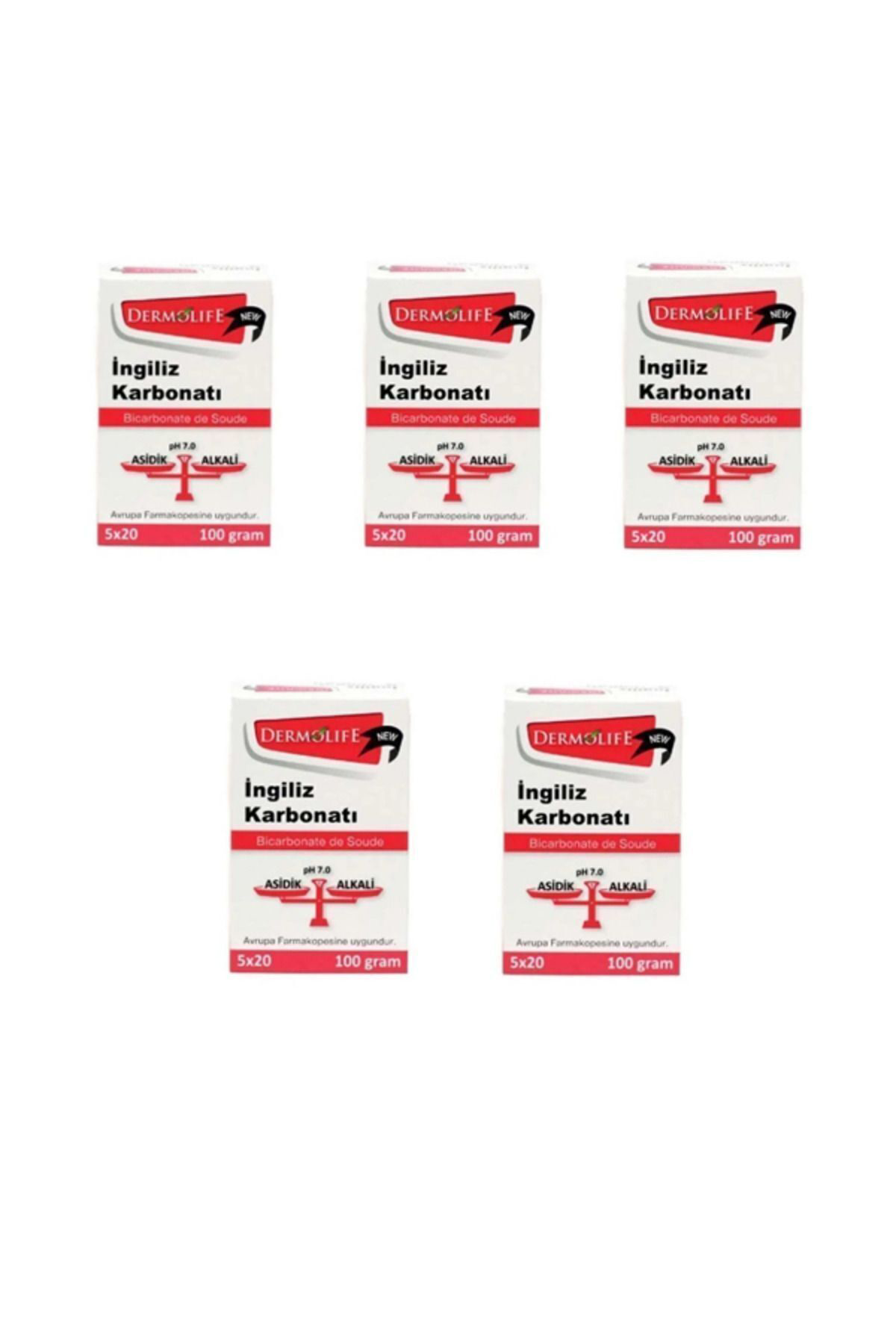 İngiliz Karbonatı 100 Gr 5 Adet
