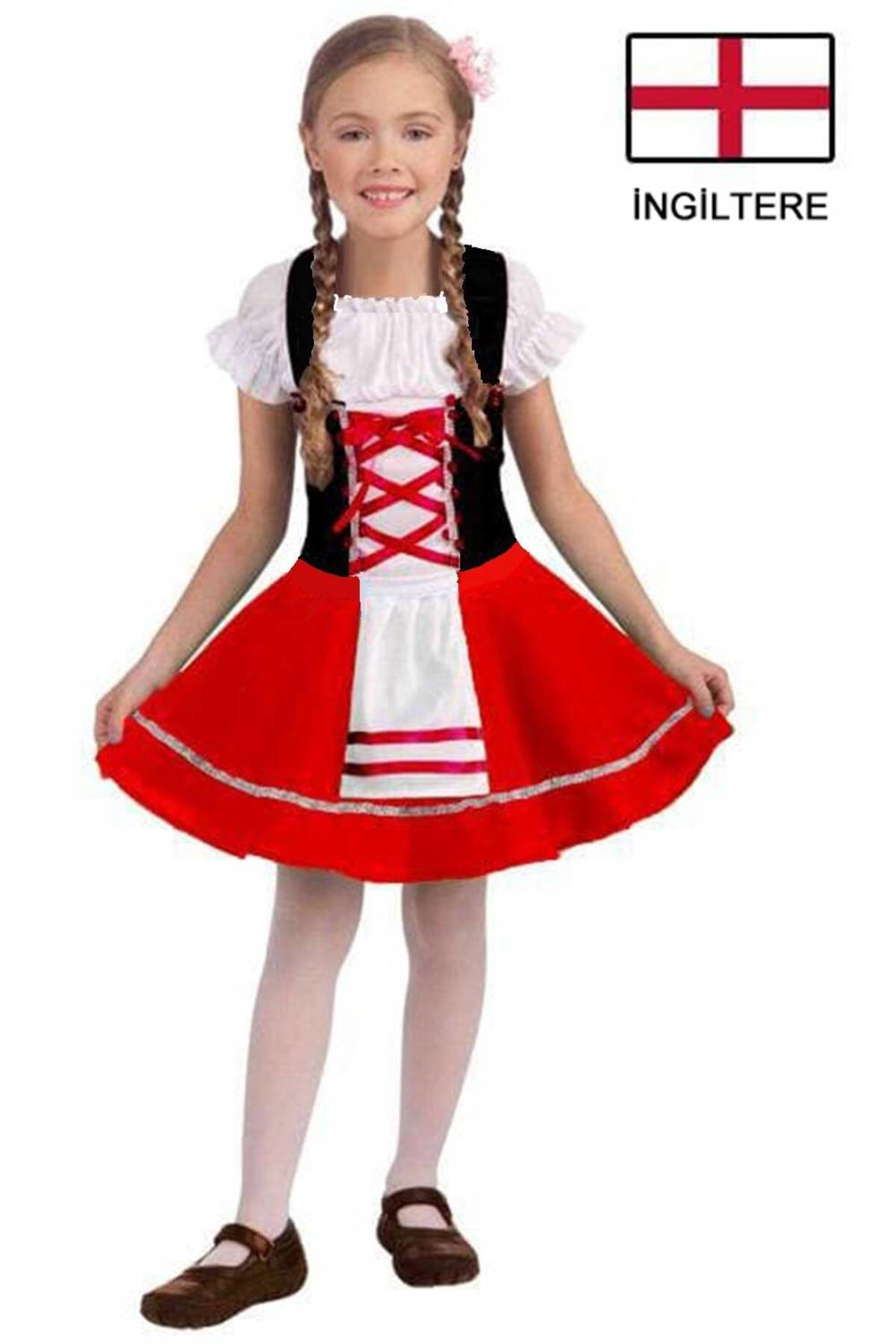 Tasarim Rengarenk Kostüm İngiliz Kiz Kostümü