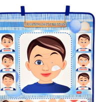 Ada Detox İngilizce Duyguları Öğreniyorum Keçe Cırtlı Duvar Panosu (Erkek) 