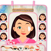 Ada Detox İngilizce Duyguları Öğreniyorum Keçe Cırtlı Duvar Panosu (Kız) , 