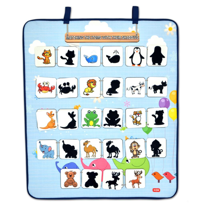 İngilizce Gölge Bulma Oyunu Keçe Cırtlı Duvar Panosu , Eğitici Oy