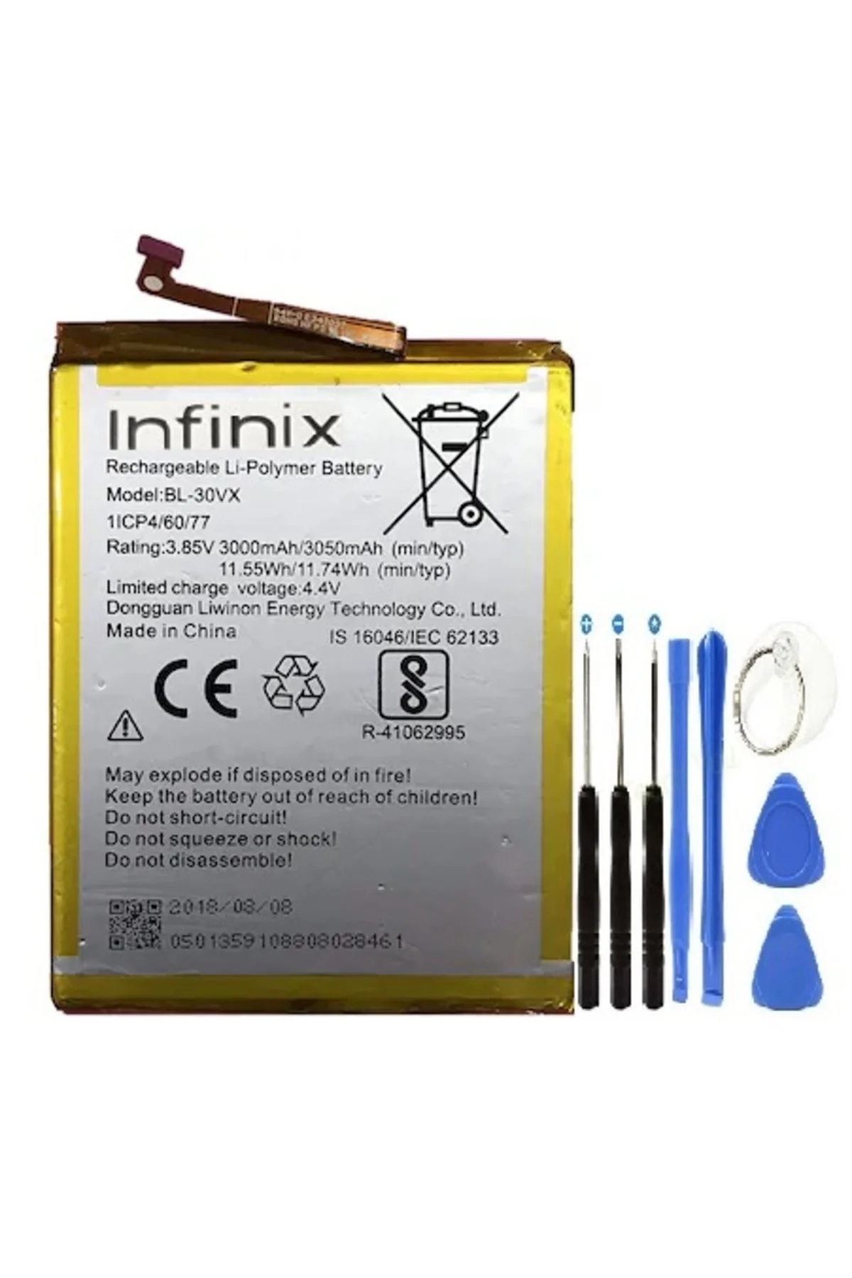 İnifix Hot 8 Pil Batarya BL-30VX+Tamir Seti İnifix Hot 8 Pil Batarya BL-30VX+Tamir Seti
