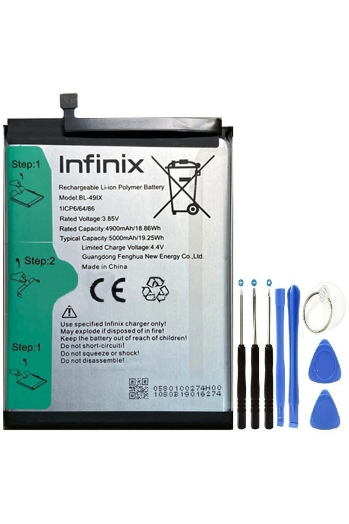 İnifix Smart Hd 2021 Pil Batarya Bl49ıx+tamir Set X612b