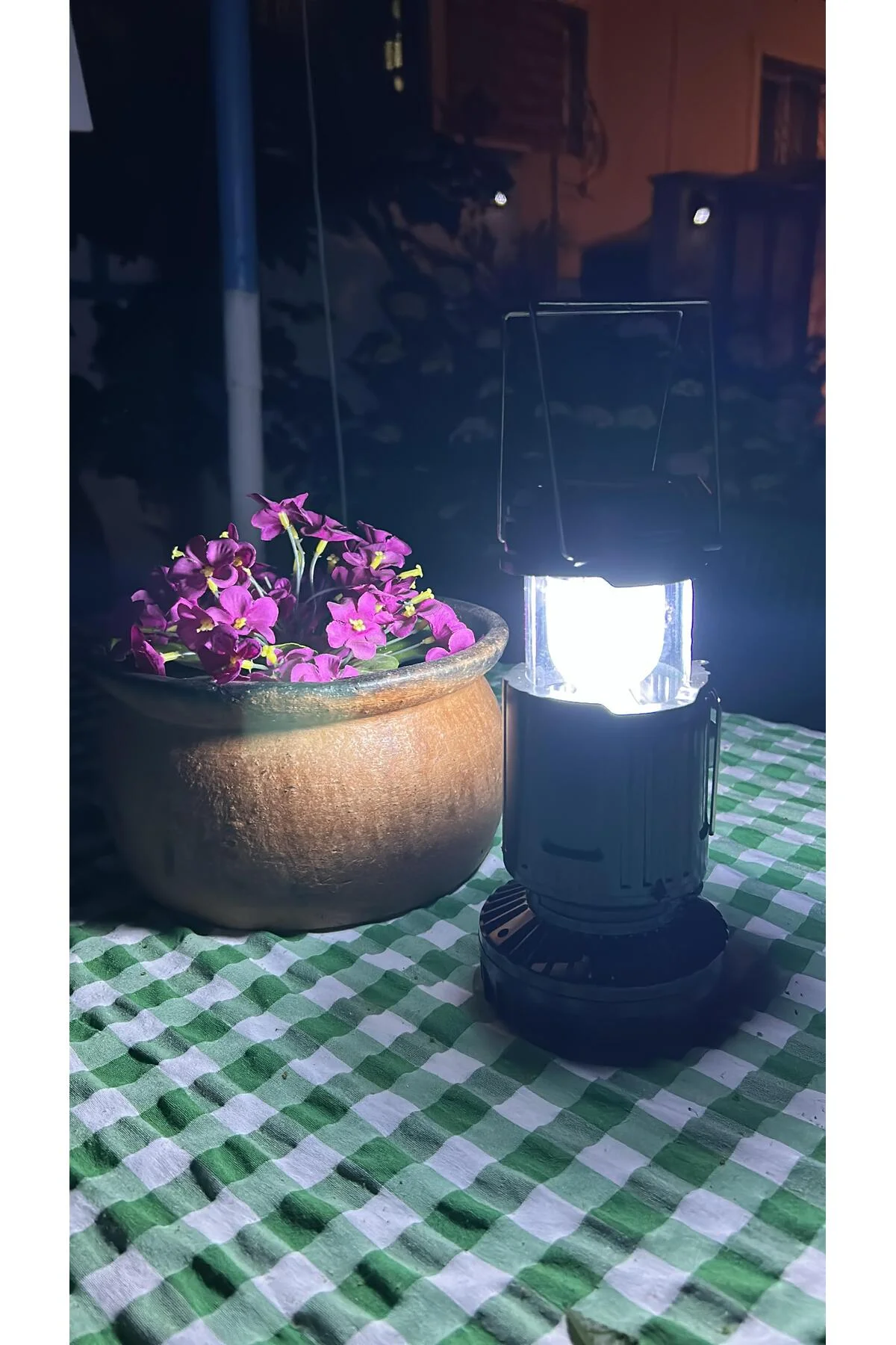 Ink Solar Enerjili Ve Fanlı Led Kamp Lambası