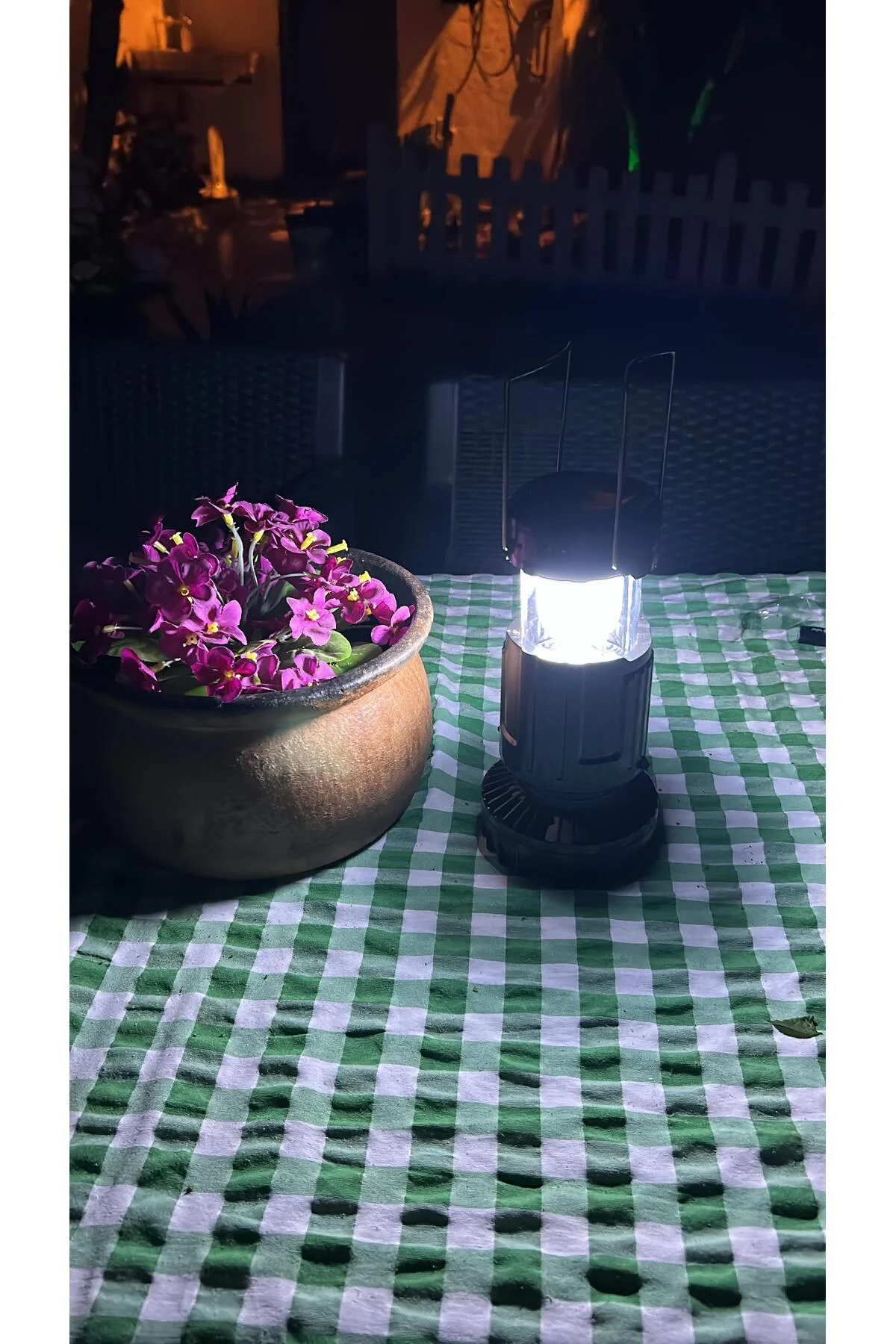 Ink Solar Enerjili Ve Fanlı Led Kamp Lambası