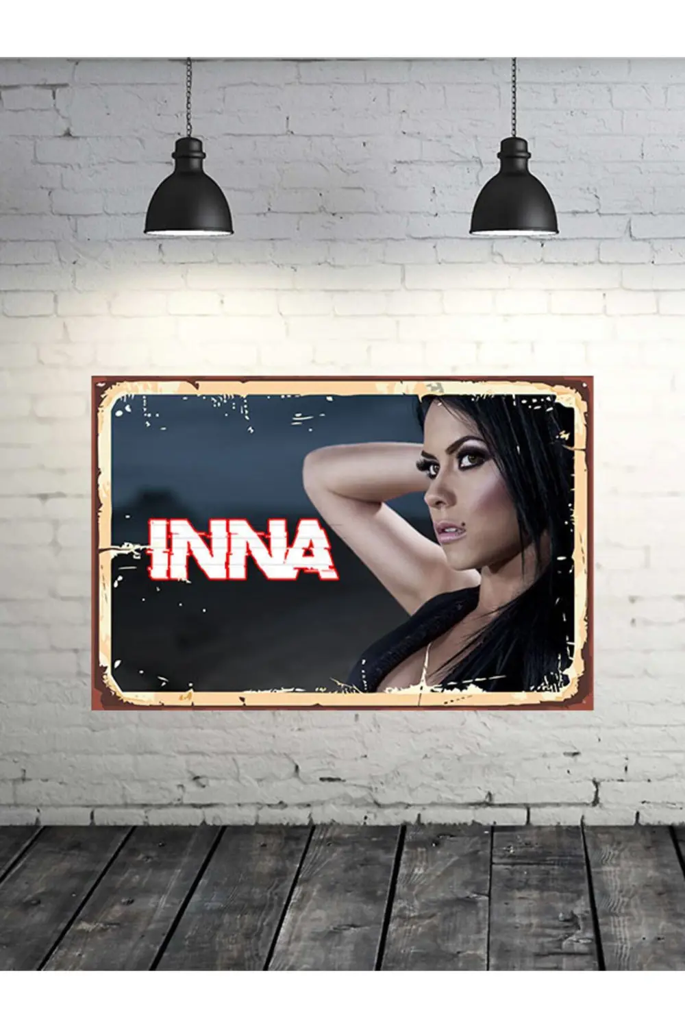 Inna Tasarımlı 20x30 Cm Retro Ahşap Tablo
