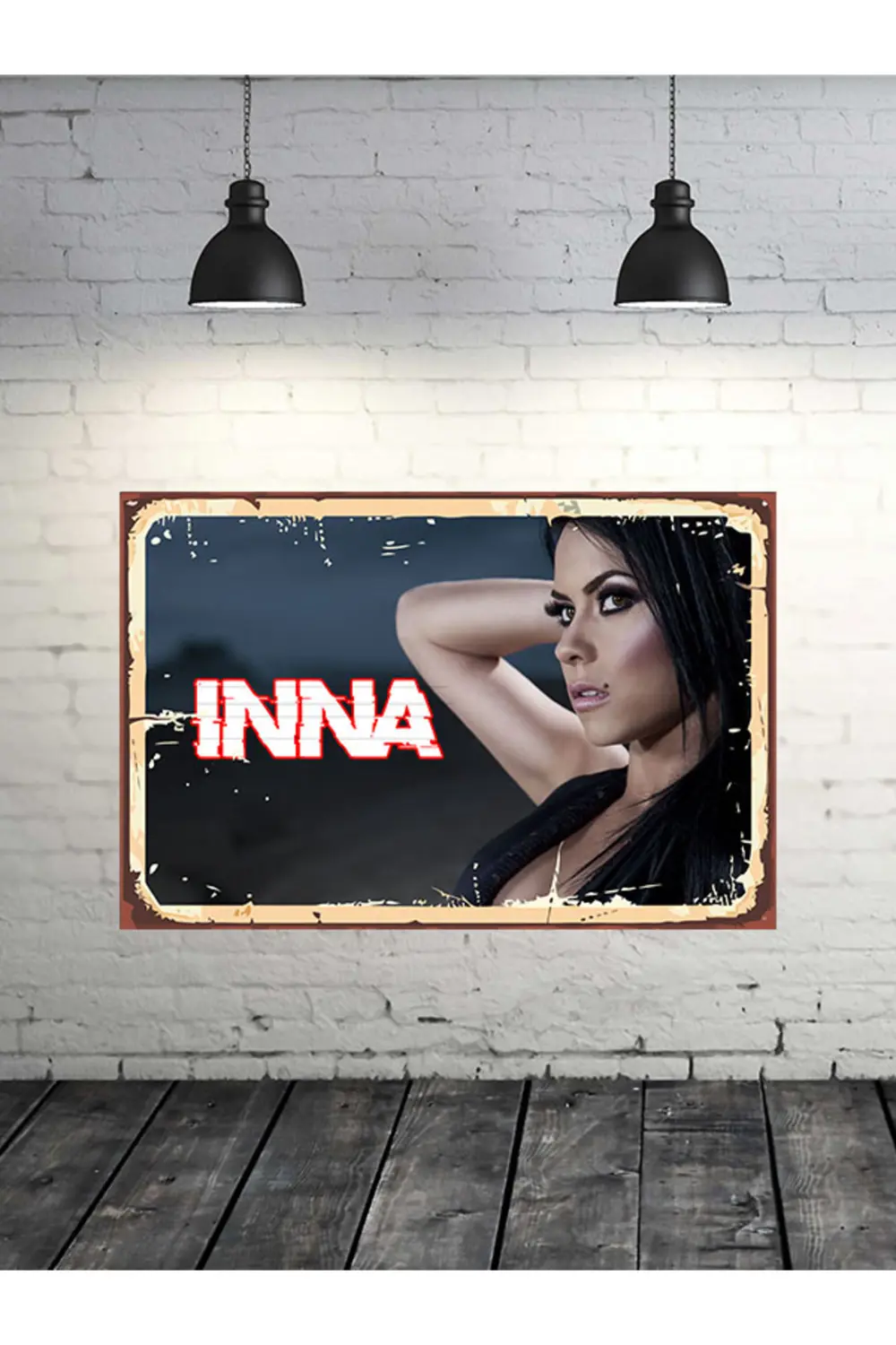 Inna Tasarımlı 20x30 Cm Retro Ahşap Tablo