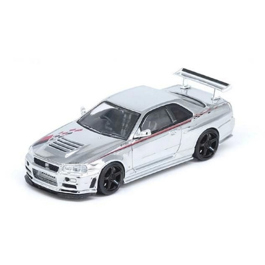 Inno 1/64 Nissan Skyline GT-R R34 Nismo R-Tune Chrome 3 Inno 1/64 Nissan Skyline GT-R R34 Nismo R-Tune Chrome 3
