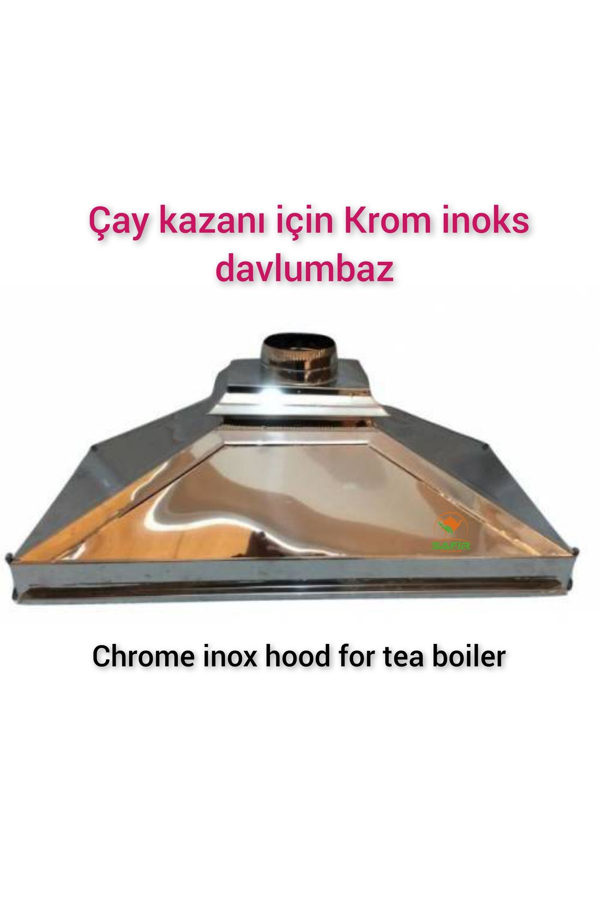 Safir Çay Kazanlari İnokd Davlumbaz Çay Kazani İçin 110 Cm İnoks Davlumbaz İnox Davlu
