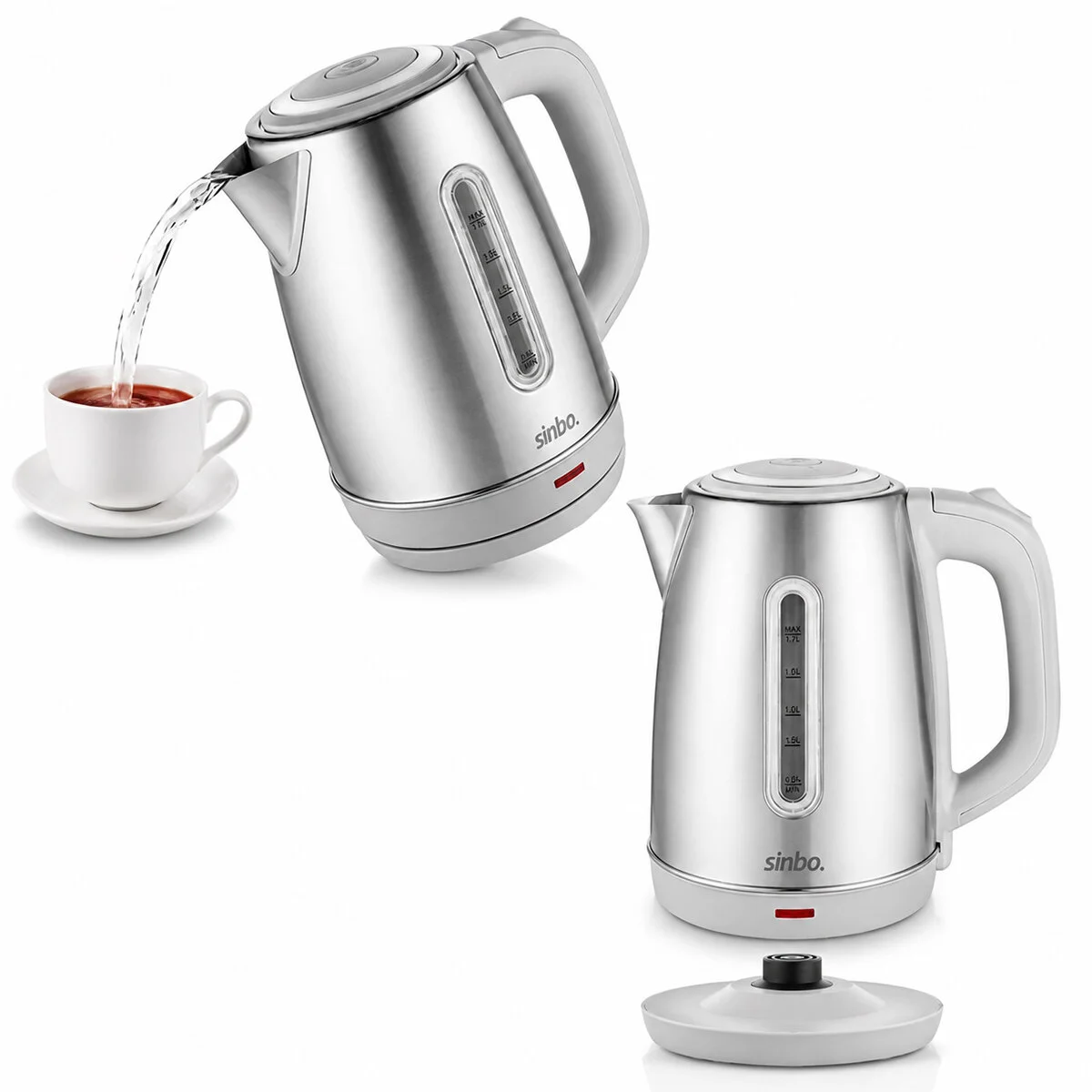 İnoks Çelik Kettle Su Isıtıcısı Kablosuz Kullanım 1.8LT 360° Dönebilme Otomatik Kapanma SK-8031 Fiyatı, Yorumları ve Özellikleri