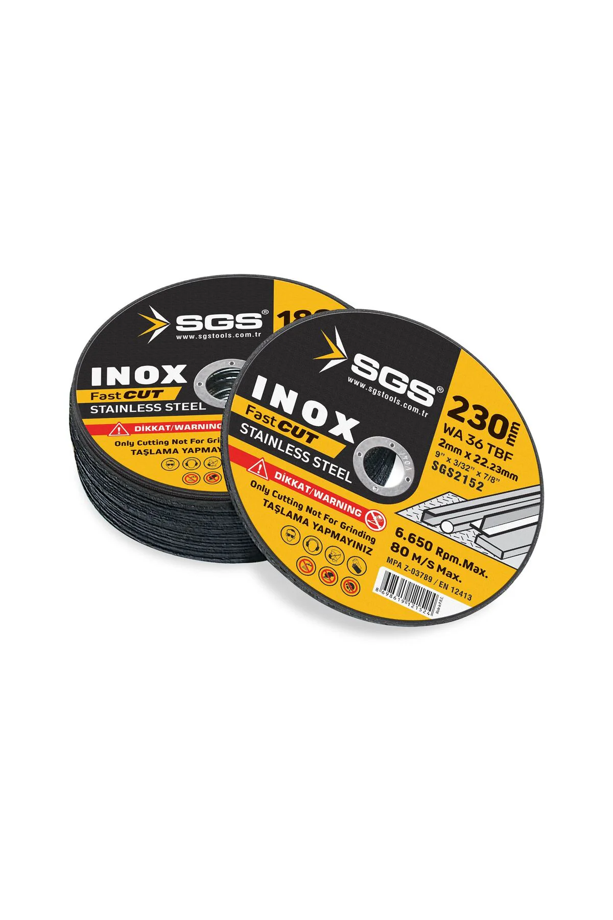 INOX METAL KESİCİ 230*1,9*22MM