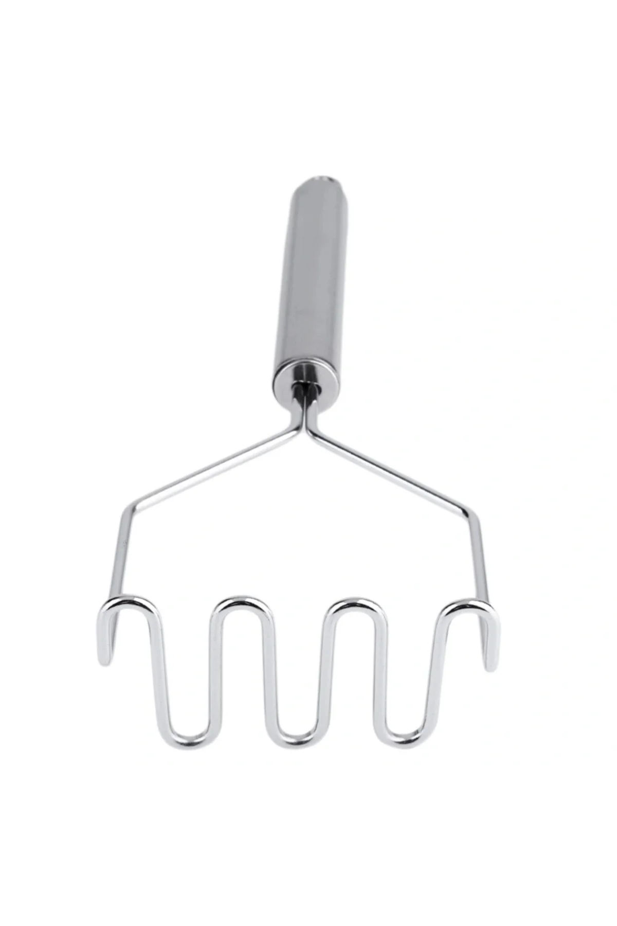 İnox Paslanmaz Metal Patates Ezici Püre Yapıcı 27 Cm - Görsel 5
