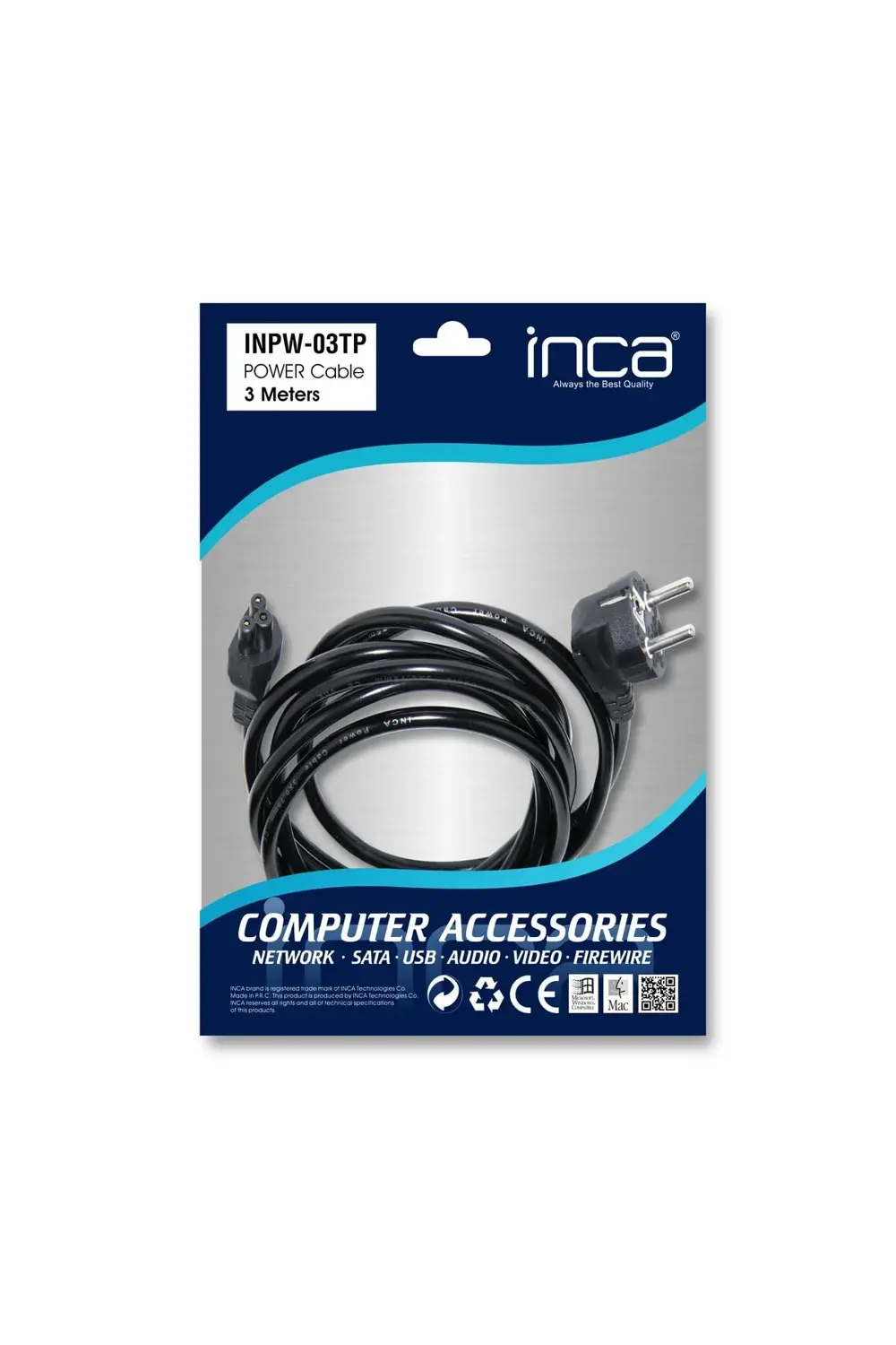 Inpw-03tp Notebook Power Yonca Kablo 3 Metre