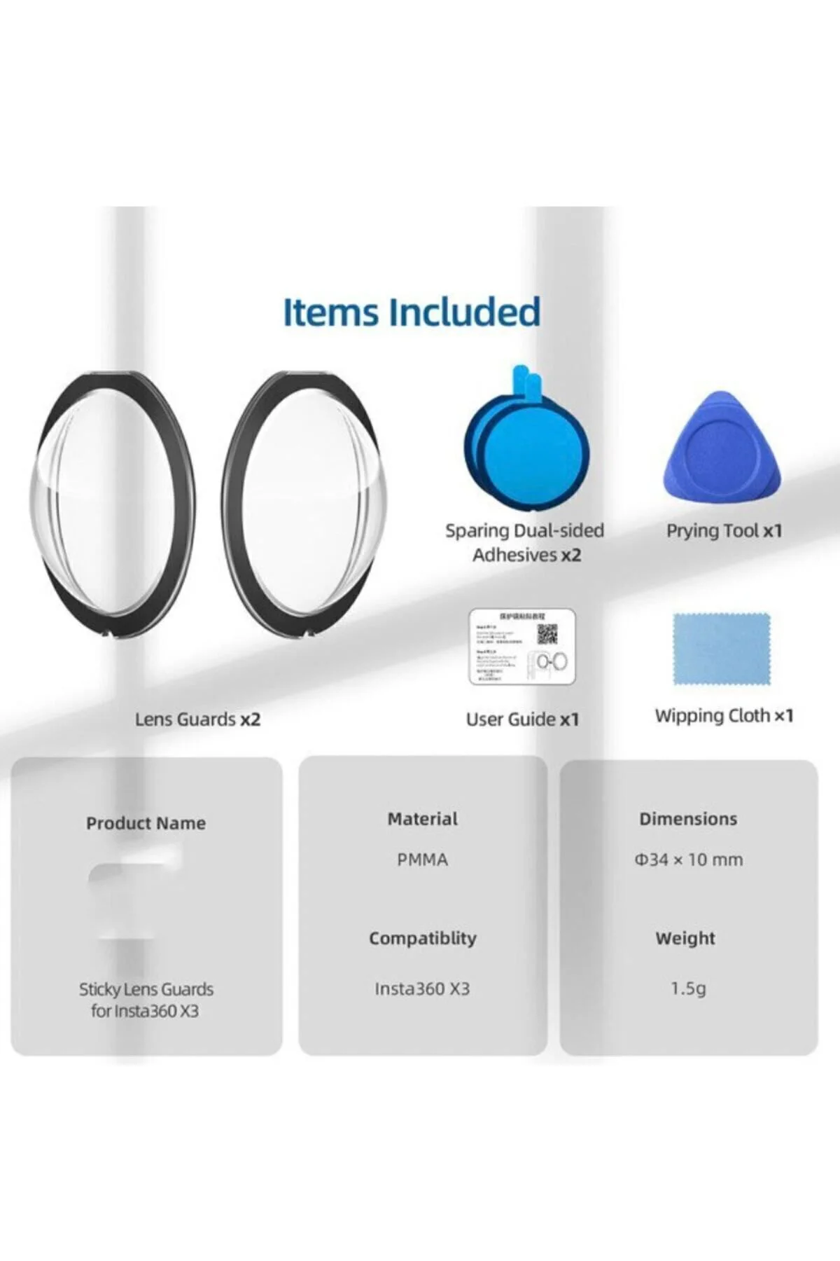 Insta 360 One X3 Lens Guard