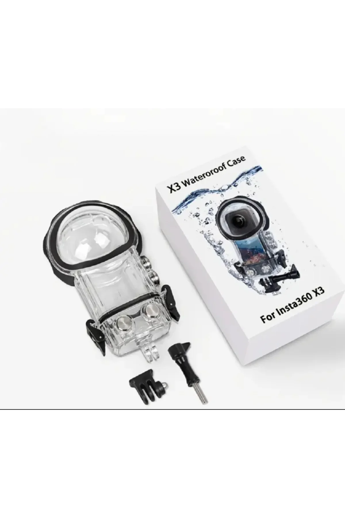 İnsta 360 X3 Su Geçirmez Kılıf Sualtı Dalış Ekipmanı Lens Koruma 