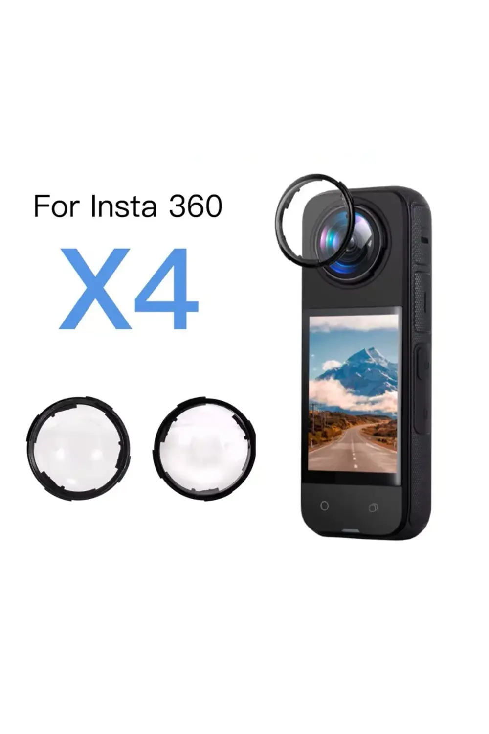 İnsta 360 X4 Aksiyon Kamera Lens Koruma Action Kamera Lens Koruyu