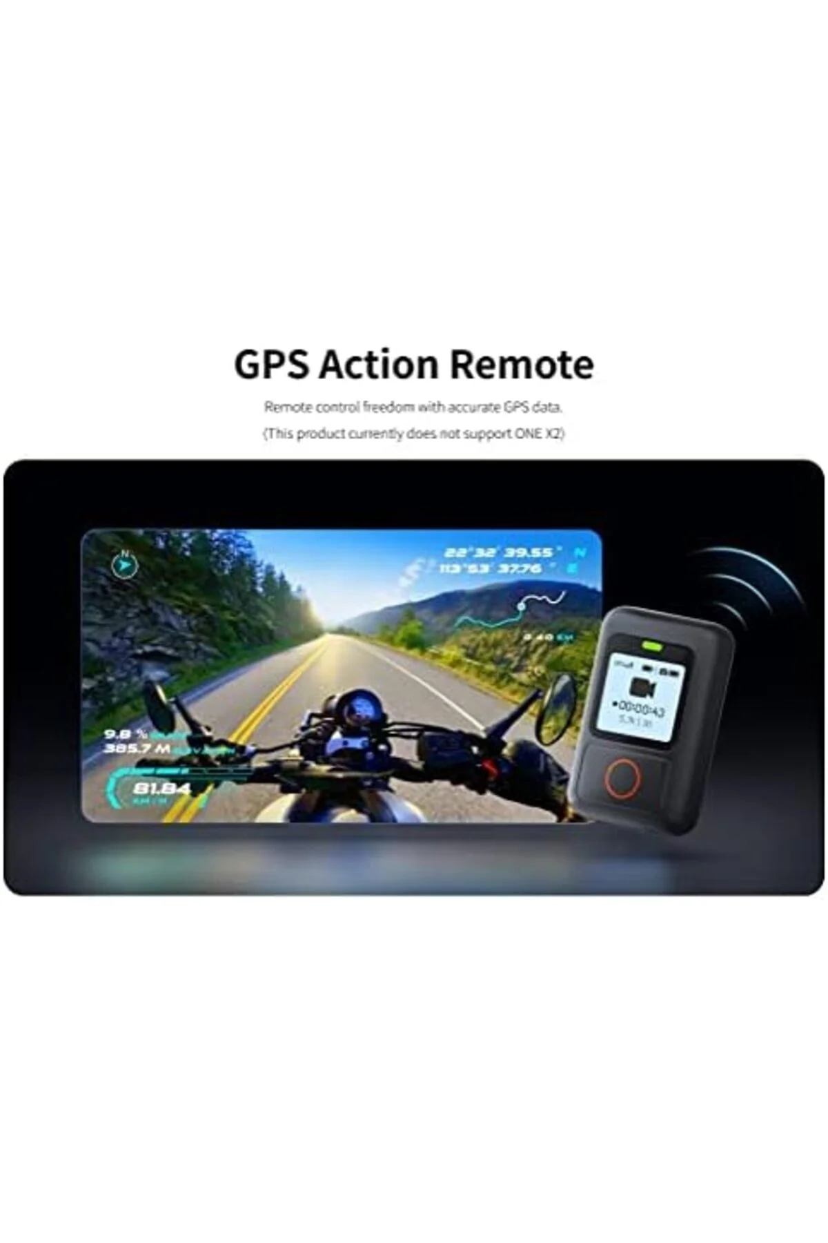 Insta360 GPS Eylem Uzaktan Kumandası ONE X2,X3,ONE RS,ONE R için
