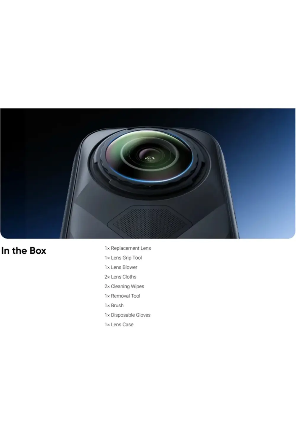 İnsta360 X5 Orijinal Replacement Lens Yedek Lens Kiti