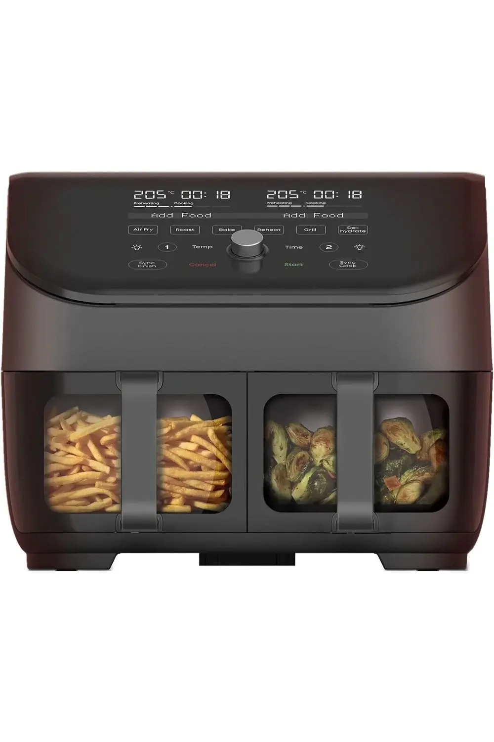 Instant Vortex Plus AirFryer, 7.6 L , Çift Sepet, ClearCook Cam T