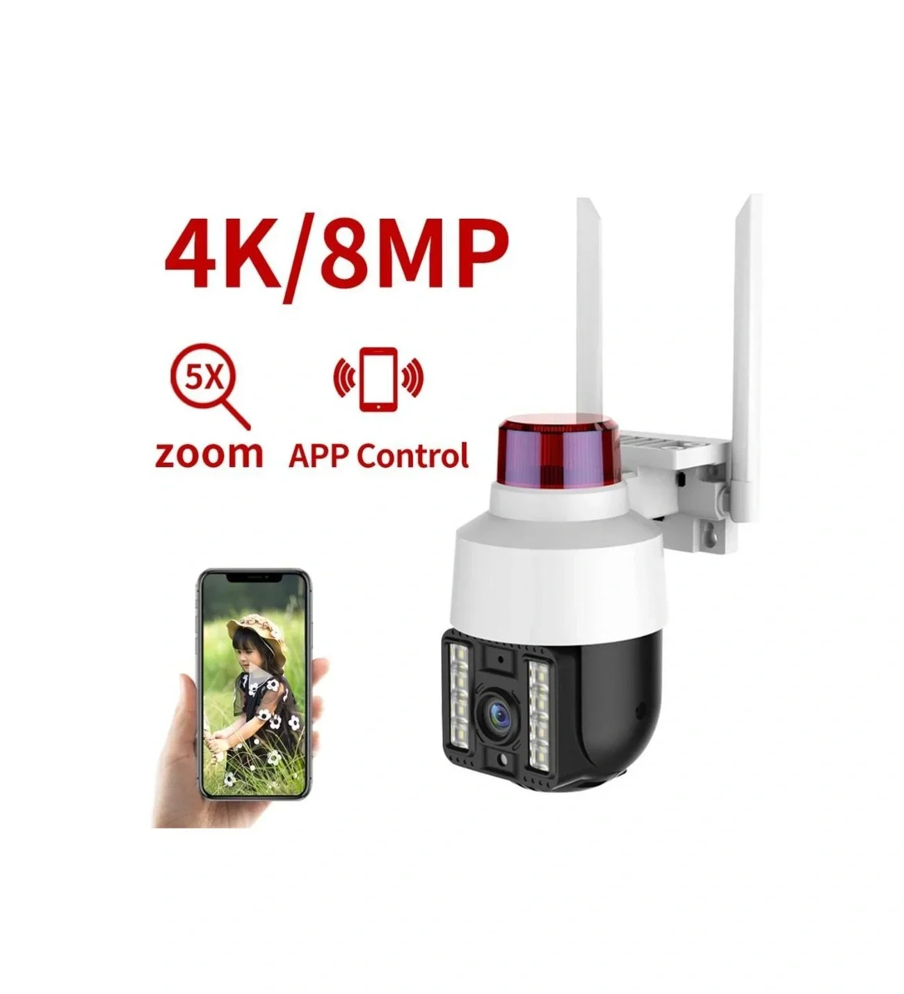 INT-CMR21 SD-kart destekli Hareketli Sesli Gece Renkli PTZ Akıllı Wifi Güvenlik Kamerası Fiyatı, Yorumları ve Özellikleri