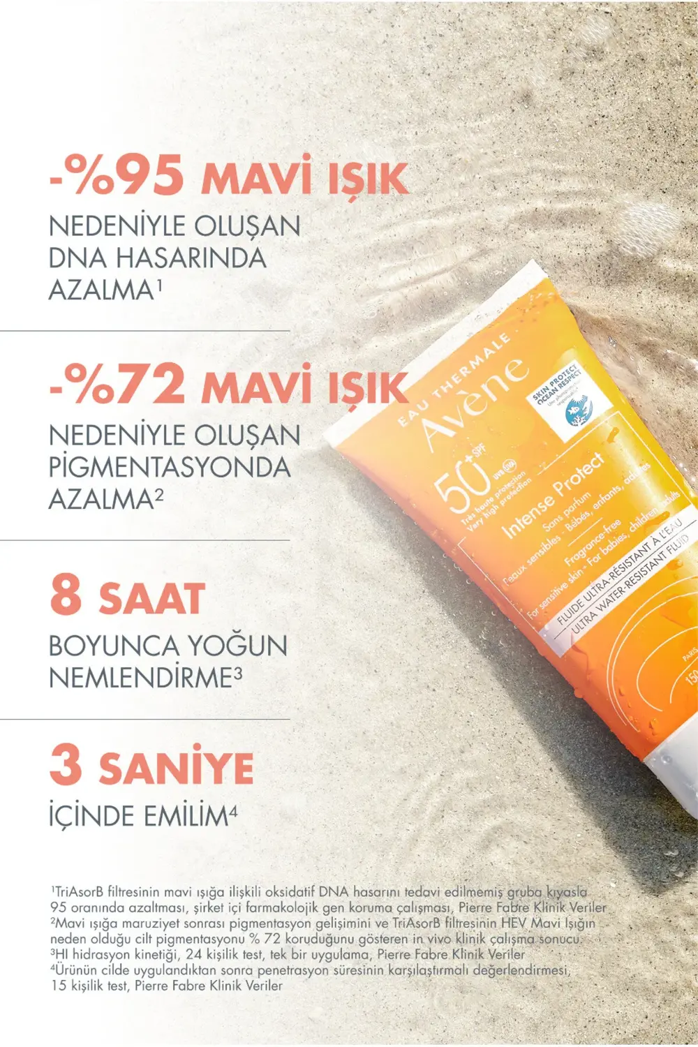 Intense Protect SPF 50+ Bebek, Çocuk ve Yetişkinler için Yüksek K