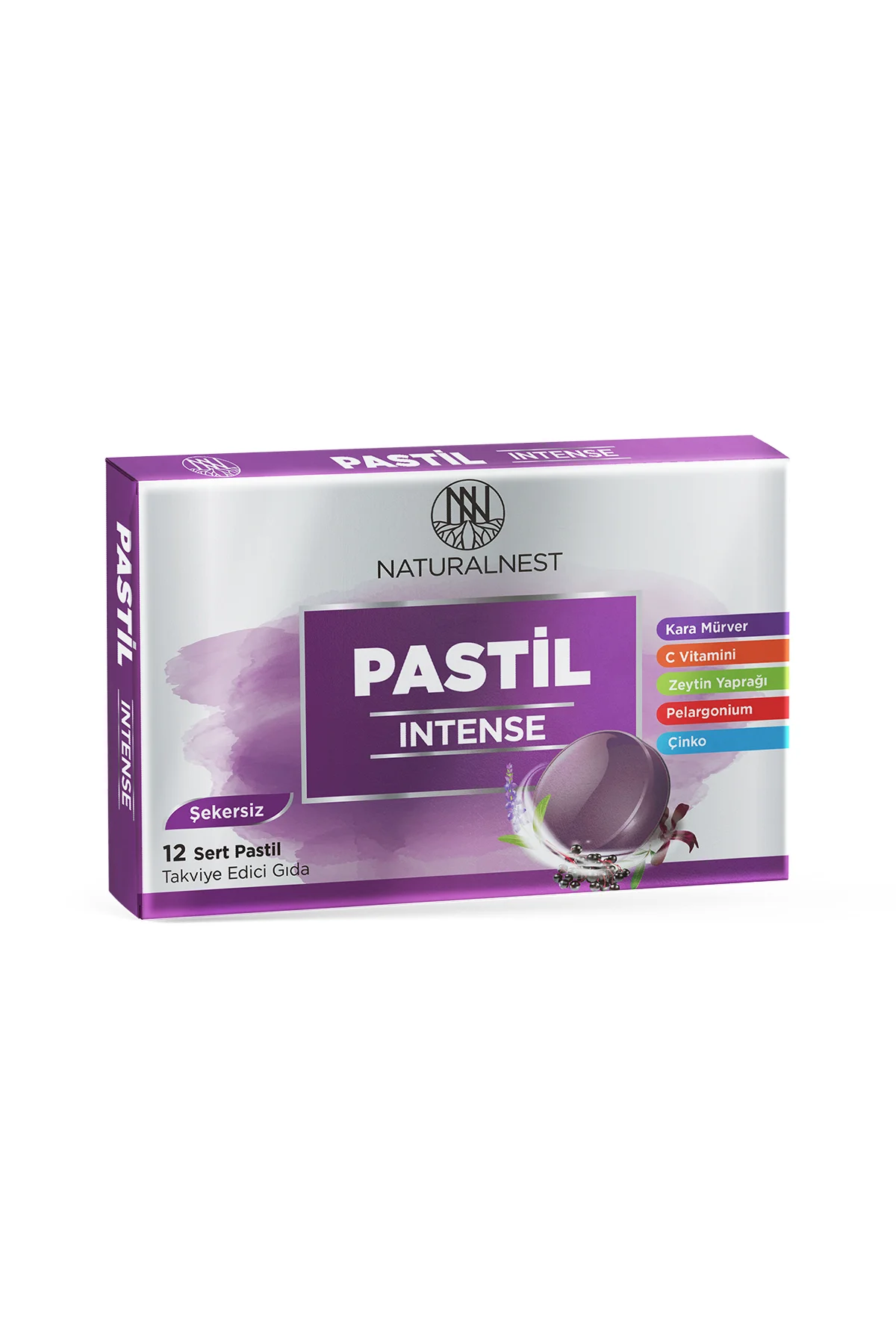 Intense Şekersiz 12 Sert Pastil