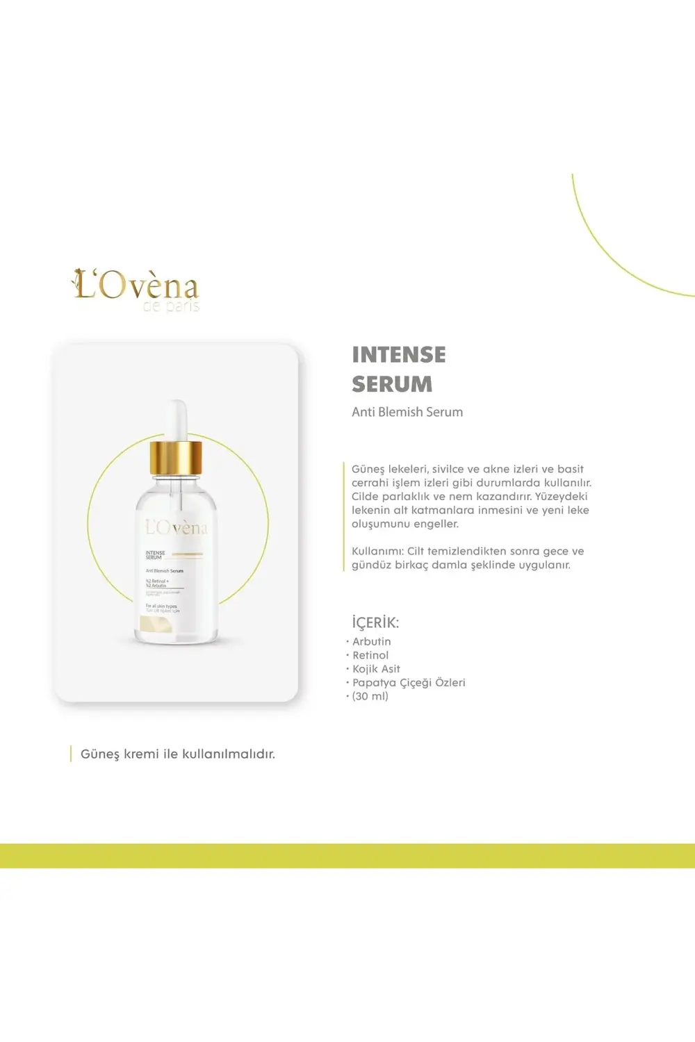 - Intense Serum 30 ml