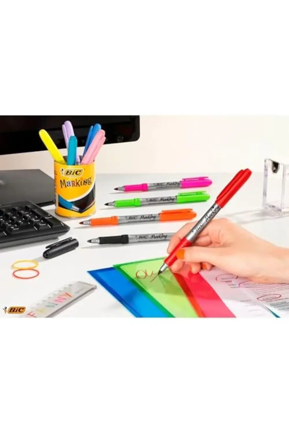 Intensity Permanent Kalıcı Markör 24'lü Kutu, 24 Canlı Renk, Kauç