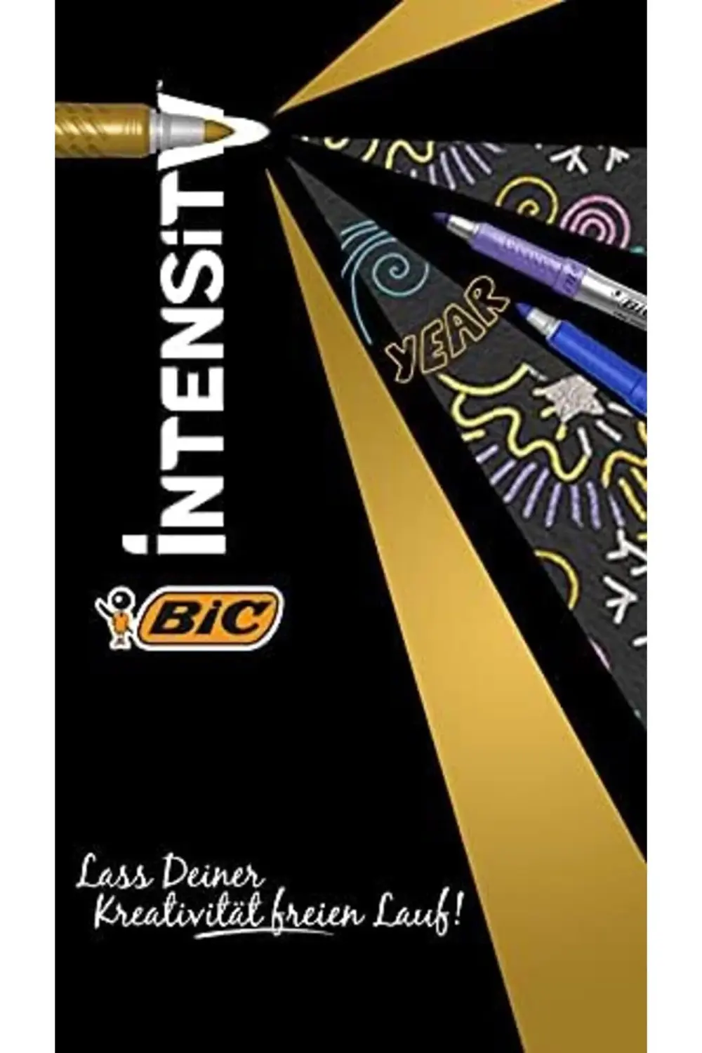 Intensity Permanent Marker Metalik Kalıcı İşaretleyiciler - 5'li