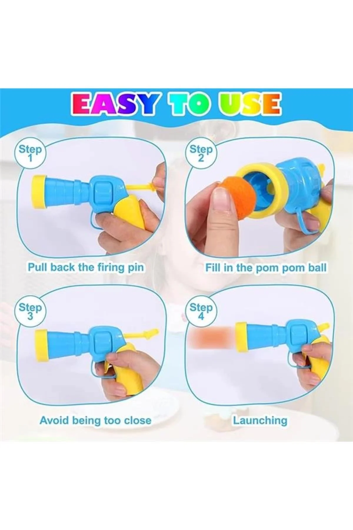 İnteraktif Kedi Oyun Tabancası - Peluş Toplarla Eğlenceli Oyun Zamanı, Ekstra Peluş Toplar