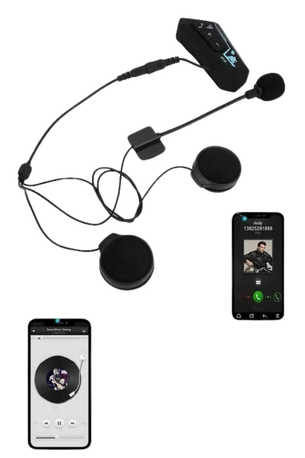Intercom Bluetooth Kask Kulaklık Motosiklet Kulaklık 5.0 Bluetoot