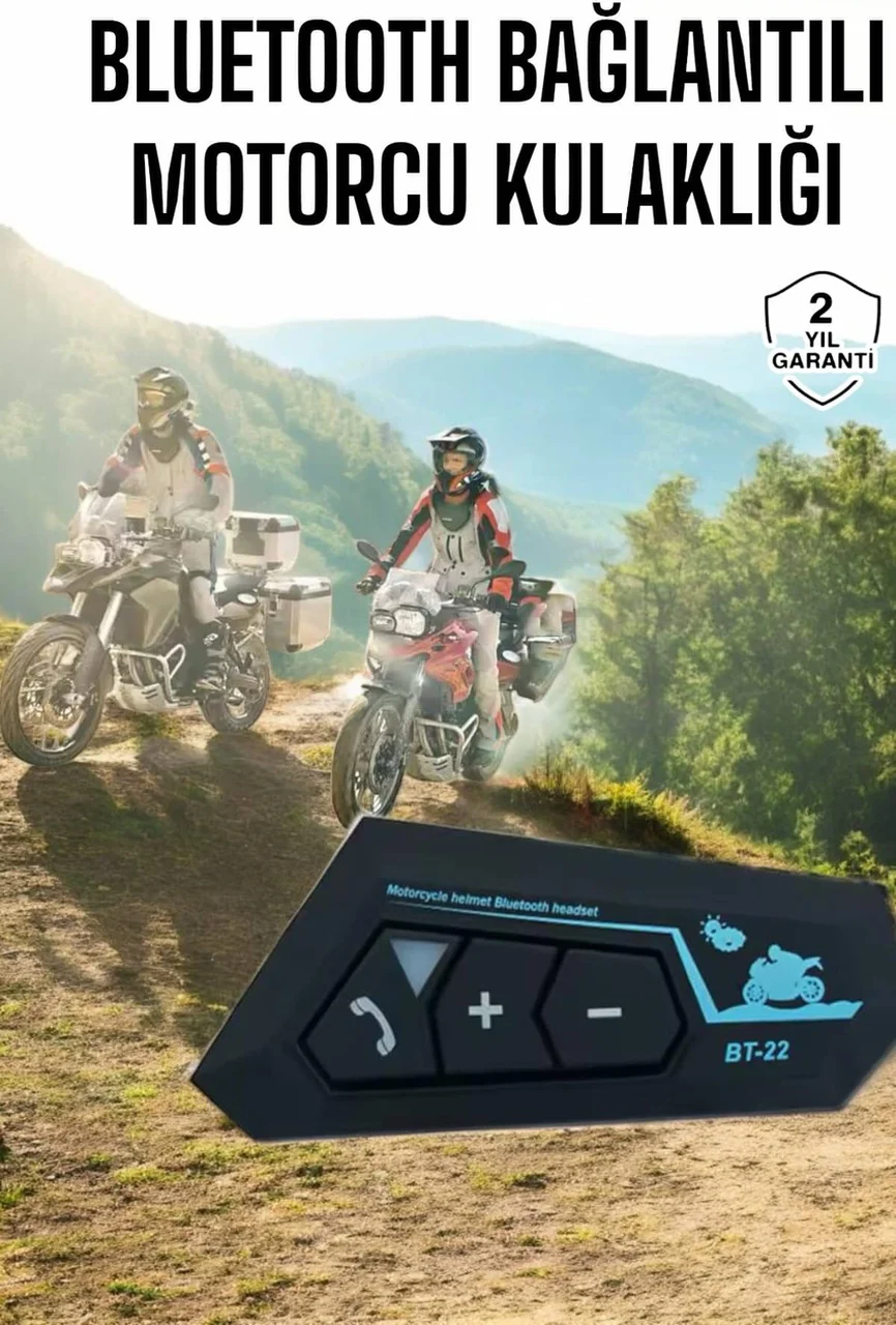 İnterkom Intercom Kask Kulaklık Bt22 Bluetooth Motosiklet Kulaklık 5.0 Bluetooth - Lisinya