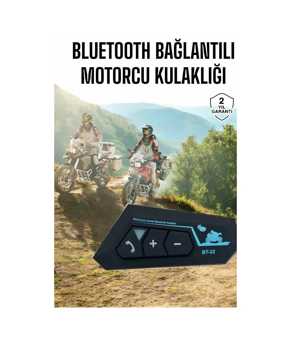 İnterkom Intercom Kask Kulaklık Bt22 Bluetooth Motosiklet Kulaklık 5.0 Bluetooth - Lisinya