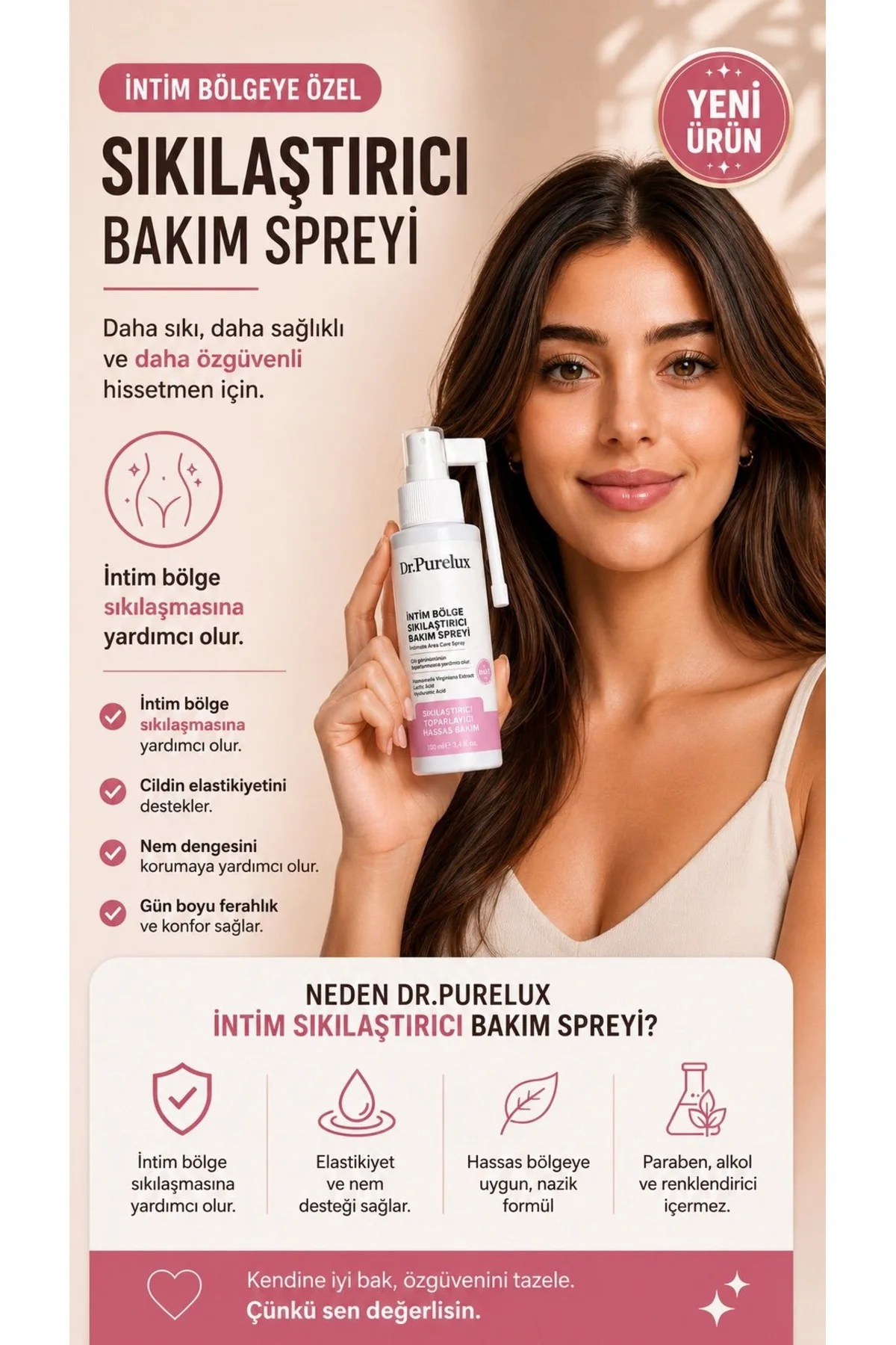 İntim Bölge Sıkılaştırıcı & Toparlayıcı İntim Bakım Spreyi – Hass
