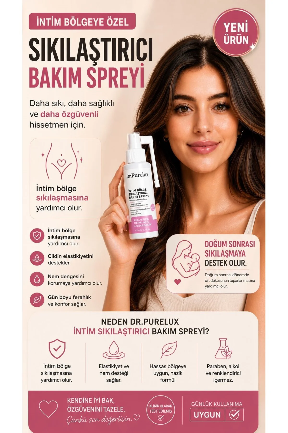 İntim Bölge Sıkılaştırıcı & Toparlayıcı İntim Bakım Spreyi – Hass