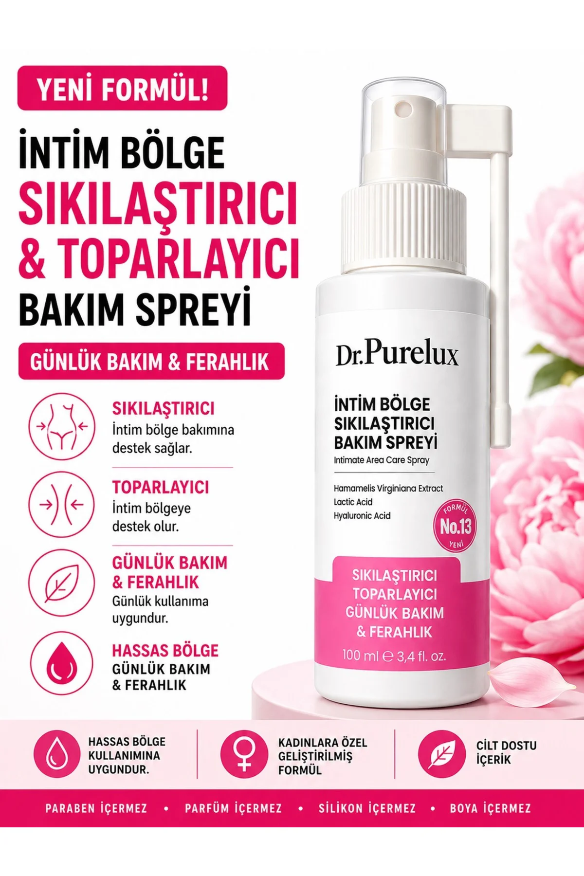 İntim Bölge Sıkılaştırıcı & Toparlayıcı İntim Bakım Spreyi – Hass